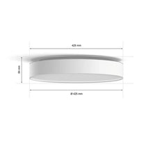 將圖片載入圖庫檢視器 Philips 飛利浦 41160 Hue Enrave L 黃白光吸頂燈 白色 (藍牙版)