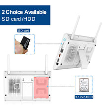 將圖片載入圖庫檢視器 高清3MP 無線WIFI太陽能 四鏡/八鏡 智能監控套裝 連10.1'' LED屏幕K23