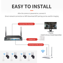 將圖片載入圖庫檢視器 無線WIFI 升級5MP高清智能監控套裝 連全方位雲台 KQ180