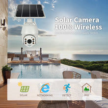 將圖片載入圖庫檢視器 太陽能400萬像素高清無線網絡攝像機 Solar Panel 4G/WIFI 4MP IP Camera Q3（一年保養）
