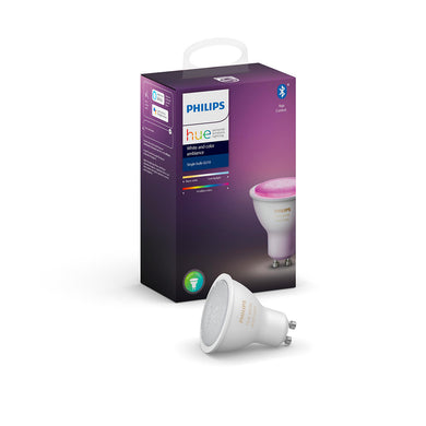 【特價】飛利浦 Philips Hue White and Colour Ambiance 5.7W GU10  彩光燈膽 香港行貨 - A+ Smart Life