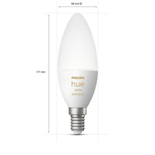 將圖片載入圖庫檢視器 飛利浦 Philips Hue White ambiance 單顆智能燈泡 E14 香港行貨 - A+ Smart Life

