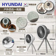 將圖片載入圖庫檢視器 韓國Hyundai 戶外四合一風扇  HY-T3
