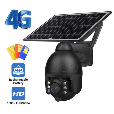INQMEGA 太陽能室外攝像機 4G SIM Or WiFI 1080P  Solar Panel Battery Security Camera - A+ Smart Life