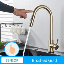 將圖片載入圖庫檢視器 Quyanre 感應廚房水龍頭 Black Nickel Sensor Kitchen Faucet - A+ Smart Life
