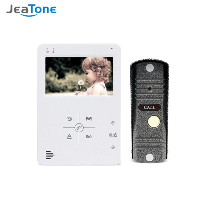 Video Door Phone Intercom 1200TVL Pinhole Camera 4.3/7 Inch Monitor - A+ Smart Life